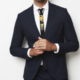 Maxbell Alloy Bolo Tie Adjustable Costume Retro Style Rope Cowboy for Women Men Gold