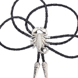 Maxbell Alloy Bolo Tie Adjustable Costume Retro Style Rope Cowboy for Women Men White