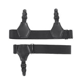 Maxbell Leg Garter Harness Garters Black Garter Belt for Cosplay Costume Accessory Single Clip