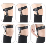 Maxbell Leg Garter Harness Garters Black Garter Belt for Cosplay Costume Accessory Single Clip