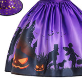 Maxbell Girl Halloween Costume Dress Fancy Dress up Witch Dress for Girls Outfit 110cm