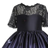Maxbell Girl Witch Halloween Costume Dress Cosplay Fancy Dress Baby Girl Gown Party Height 130cm