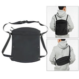 Maxbell Fashion Shoulder Bag Sling Backpack Women Men Fanny Pack Messenger Bag Black