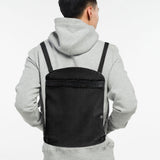 Maxbell Fashion Shoulder Bag Sling Backpack Women Men Fanny Pack Messenger Bag Black