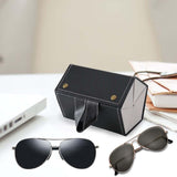 Maxbell Travel Sunglass Organizer Multipurpose Women Men Sunglasses Storage Case Black