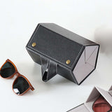 Maxbell Travel Sunglass Organizer Multipurpose Women Men Sunglasses Storage Case Black