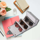 Maxbell Travel Sunglass Organizer Multipurpose Women Men Sunglasses Storage Case Gray