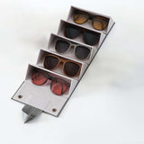 Maxbell Travel Sunglass Organizer Multipurpose Women Men Sunglasses Storage Case Gray