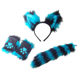 Maxbell Fox Ears Hair Hoop Costume Dress Cosplay Gloves Tail Kids Adult Carnival