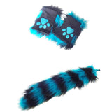 Maxbell Fox Ears Hair Hoop Costume Dress Cosplay Gloves Tail Kids Adult Carnival