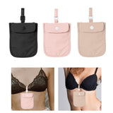 Maxbell hide Washable bra Pouch Credit Cards Wash Bag for Travel Women Black