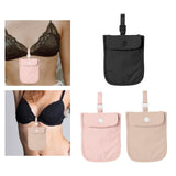 Maxbell hide Washable bra Pouch Credit Cards Wash Bag for Travel Women Black