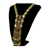 Maxbell Bohemian Pendant Necklace Sweater Chain Vintage Personalized for Women Girls Gold