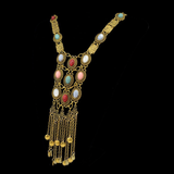 Maxbell Bohemian Pendant Necklace Sweater Chain Vintage Personalized for Women Girls Gold