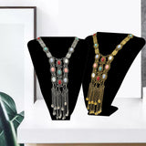 Maxbell Bohemian Pendant Necklace Sweater Chain Vintage Personalized for Women Girls Gold