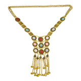 Maxbell Bohemian Pendant Necklace Sweater Chain Vintage Personalized for Women Girls Gold