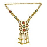 Maxbell Bohemian Pendant Necklace Sweater Chain Vintage Personalized for Women Girls Gold