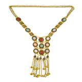 Maxbell Bohemian Pendant Necklace Sweater Chain Vintage Personalized for Women Girls Gold