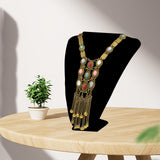 Maxbell Bohemian Pendant Necklace Sweater Chain Vintage Personalized for Women Girls Gold