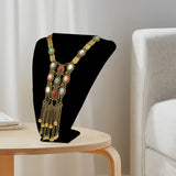 Maxbell Bohemian Pendant Necklace Sweater Chain Vintage Personalized for Women Girls Gold