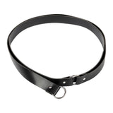 Maxbell Medieval O Ring Belt PU Fashion Decoration for Shirts Parties Women Black