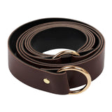 Maxbell Medieval O Ring Belt PU Fashion Decoration for Shirts Parties Women Brown