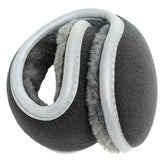 Maxbell Earmuffs Premium Fleece Warm Winter Ear Muffs Ear Warmers for Biking Skating Gray