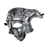 Maxbell Creative Punk Cover Cosplay Costume Props for Party Carnival Decoration Antique Argent