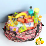Maxbell Shopping Bags Foldable Waterproof Grocery Bags Travel Storage Bag Pink
