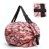 Maxbell Shopping Bags Foldable Waterproof Grocery Bags Travel Storage Bag Pink