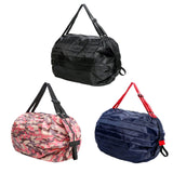 Maxbell Shopping Bags Foldable Waterproof Grocery Bags Travel Storage Bag Pink