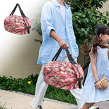 Maxbell Shopping Bags Foldable Waterproof Grocery Bags Travel Storage Bag Pink