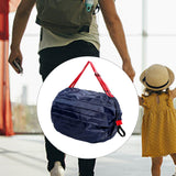 Maxbell Shopping Bags Foldable Waterproof Grocery Bags Travel Storage Bag Blue