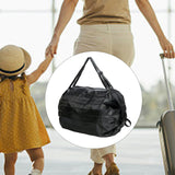 Maxbell Shopping Bags Foldable Waterproof Grocery Bags Travel Storage Bag Black