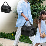 Maxbell Shopping Bags Foldable Waterproof Grocery Bags Travel Storage Bag Black