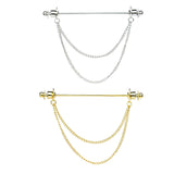 Maxbell Brooch Tassel Chain Clip Clothes Accessories Lapel Pin Brooches Pins Gift Aureate