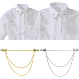 Maxbell Brooch Tassel Chain Clip Clothes Accessories Lapel Pin Brooches Pins Gift Aureate