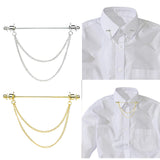 Maxbell Brooch Tassel Chain Clip Clothes Accessories Lapel Pin Brooches Pins Gift Aureate