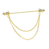 Maxbell Brooch Tassel Chain Clip Clothes Accessories Lapel Pin Brooches Pins Gift Aureate