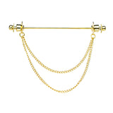 Maxbell Brooch Tassel Chain Clip Clothes Accessories Lapel Pin Brooches Pins Gift Aureate