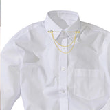 Maxbell Brooch Tassel Chain Clip Clothes Accessories Lapel Pin Brooches Pins Gift Aureate