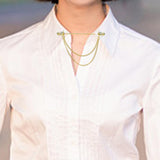 Maxbell Brooch Tassel Chain Clip Clothes Accessories Lapel Pin Brooches Pins Gift Aureate