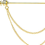 Maxbell Brooch Tassel Chain Clip Clothes Accessories Lapel Pin Brooches Pins Gift Aureate