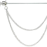 Maxbell Brooch Tassel Chain Clip Clothes Accessories Lapel Pin Brooches Pins Gift Argent