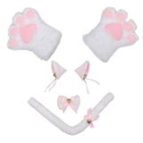 Maxbell Cat Costume Animal Cosplay Bow Tie Ears Gifts Fancy Dress Children White
