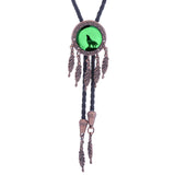 Maxbell PU Bolo Tie Necktie Western Cowboy Dresses Decoration Shirts Wedding Dancing