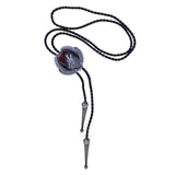 Maxbell PU Western Bolo Tie Necktie Neck Rope Adjustable Pendant Women Men