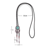 Maxbell Alloy Bolo Tie Adjustable Retro Style Shirt Chain Cowboy Rodeo for Women