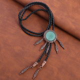 Maxbell Alloy Bolo Tie Adjustable Retro Style Shirt Chain Cowboy Rodeo for Women