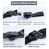 Maxbell Vintage Style Mens Belt PU Leather Adjustable for Casual Coffee